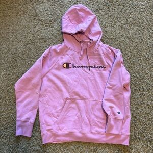 Pink Champion Hoodie Size Large